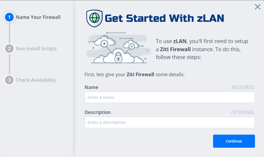 Deploy firewall wizard